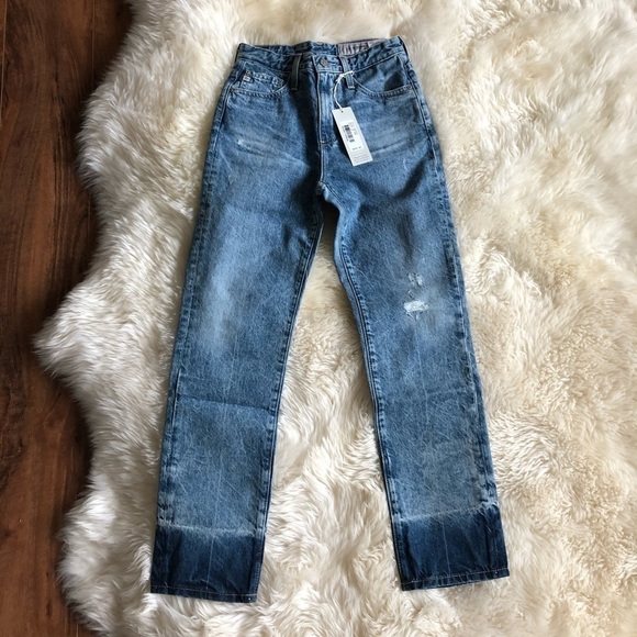 AG The Phoebe High Rise Slim Straight Leg Jeans - Picture 3 of 10